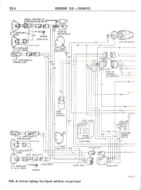 wiring diagram for 64 falcon steering column 